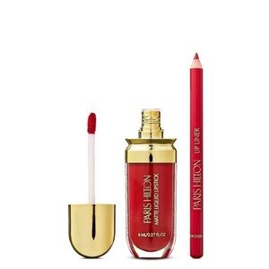 2packs Paris Hilton Bold Red Lipstick and Liner Duo
